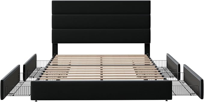 Allewie Modern Full Size Platform Bed Frame - Image 8
