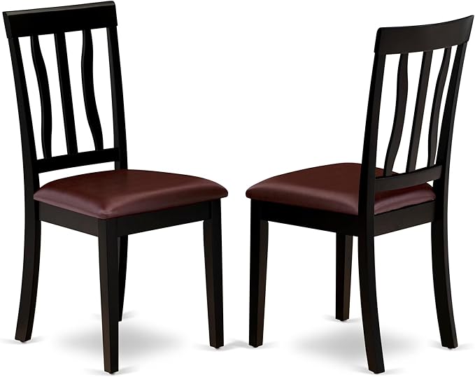 East West Furniture LGAN9-BCH-LC 9 Piece Kitchen Table & Chairs Set Includes a - Image 4