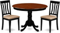 East West Furniture HLAN3-BCH-C 3 Piece Modern Dining Table Set Contains a by EastWestFurniture