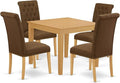 East West Furniture OXBR5-OAK-18 5 Piece Dining Room Furniture Set Includes a by EastWestFurniture