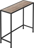 Narrow Entryway Table for Hallway Console Table, Thin Sofa Table Behind Couch by NOVIMANGO