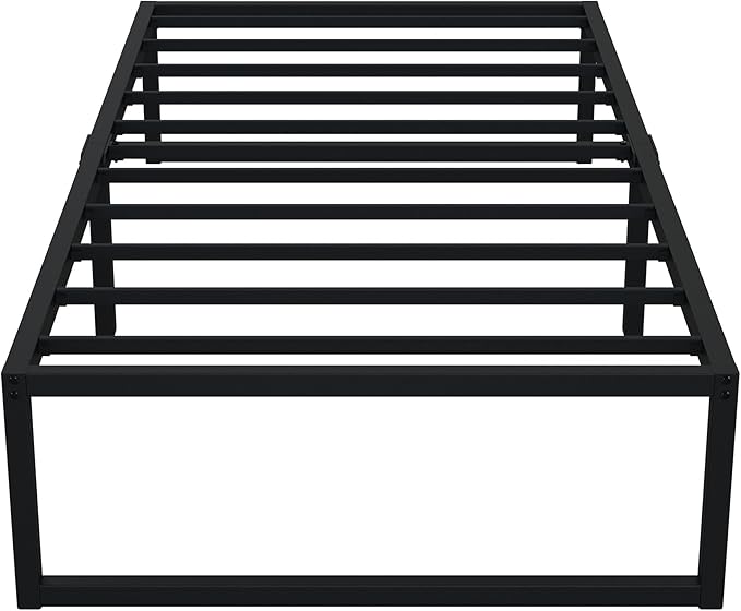 EMODA 16 Inch Narrow Twin Bed Frame 30x75, Heavy Duty Metal Platform No Box - Image 8