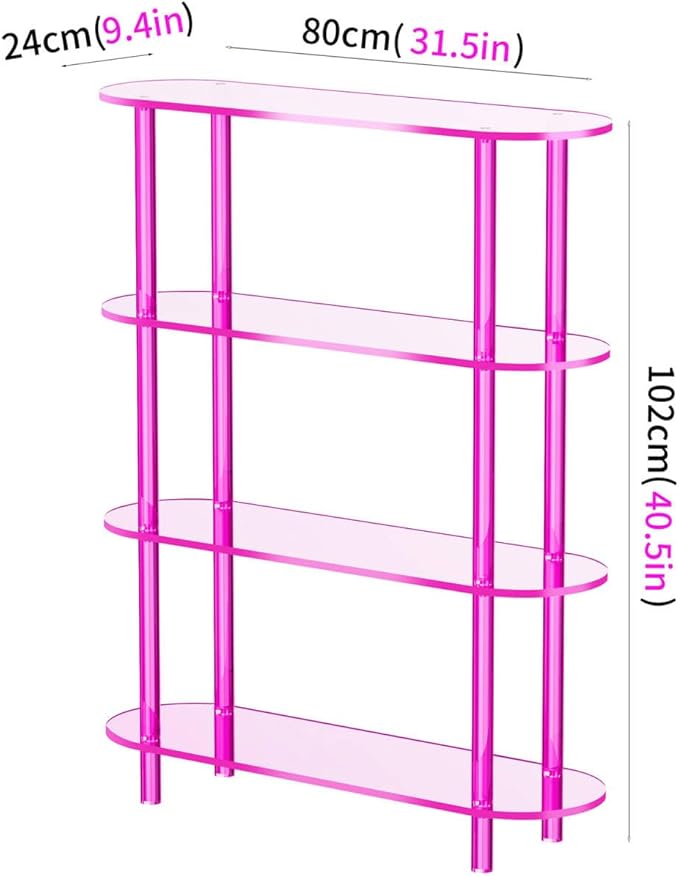 Clear Bookshelf, Acrylic Bookcase - Image 3