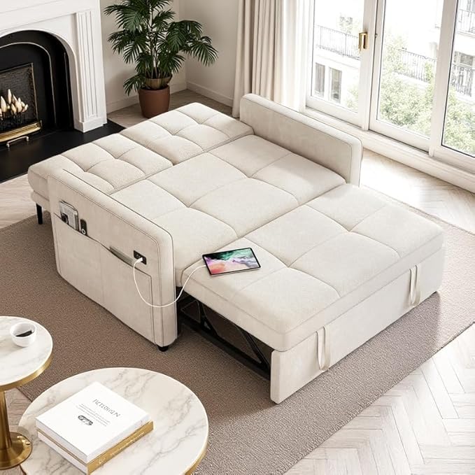 DWVO 55" Convertible Sofa Bed, 3-in-1 Sleeper Sofa by DWVO