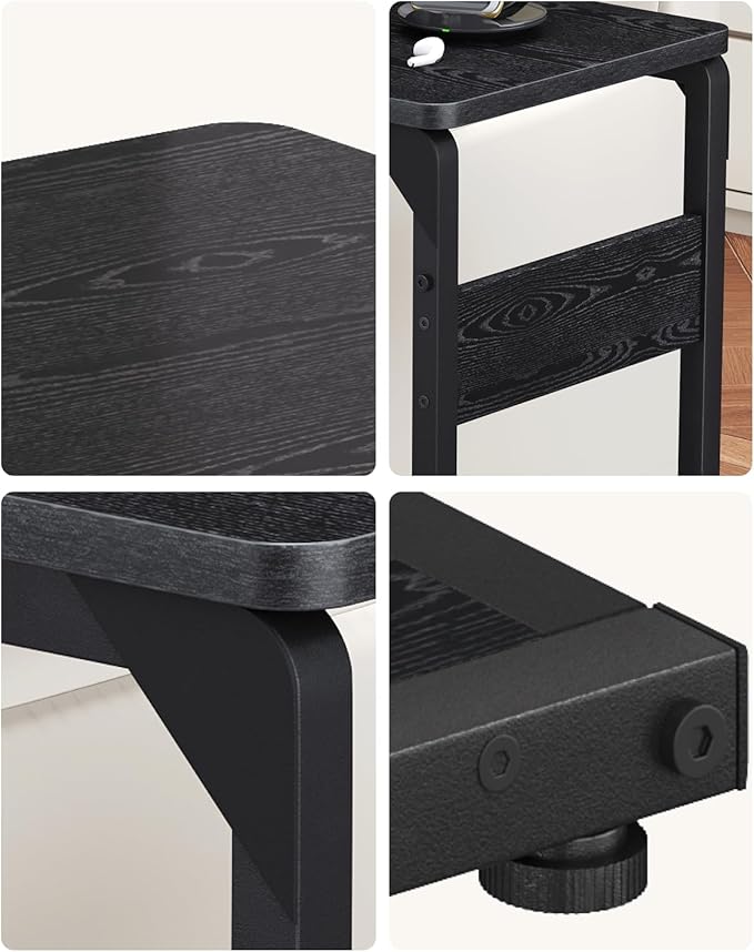 Narrow C-Shaped End Table, Small Side Table - Image 7