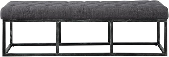 24KF Upholstered Tufted Long Bench - Image 4