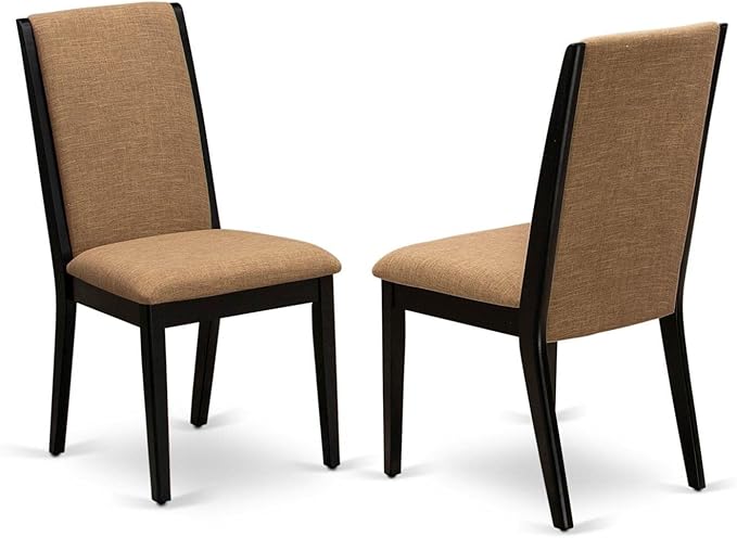 East West Furniture ANLA3-ABK-47 3 Piece Dining Room Furniture Set Contains a - Image 3