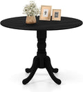 COSTWAY Round Dining Table for 4, 39 inch Kitchen Table by COSTWAY
