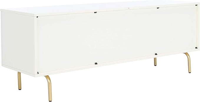 SAFAVIEH Genevieve TV Stand for up to 65" Flatscreen – Cream & White Washed - Image 9
