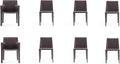 Manhattan Comfort Paris 8-Piece Leather Dining Chair and Armchair Set, by ManhattanComfort