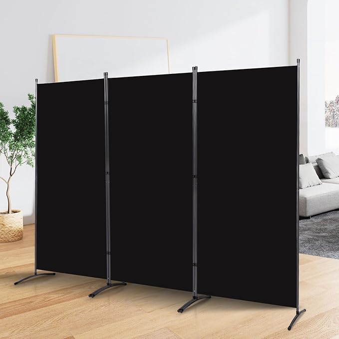 Room Divider Folding Privacy Screens, Portable Room Divider Panel 3 Panel by YASRKML