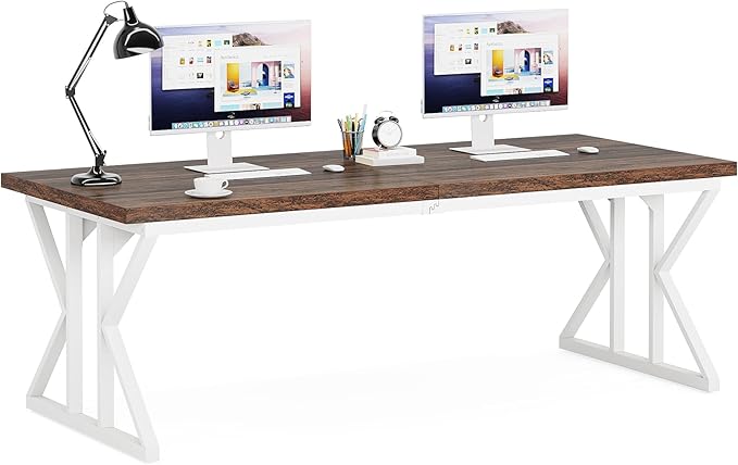 Tribesigns 78.7-Inch Executive Desk, Large Computer Office Desk Workstation - Image 8