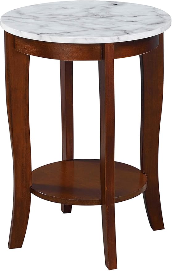 Convenience Concepts American Heritage Round End Table by ConvenienceConcepts