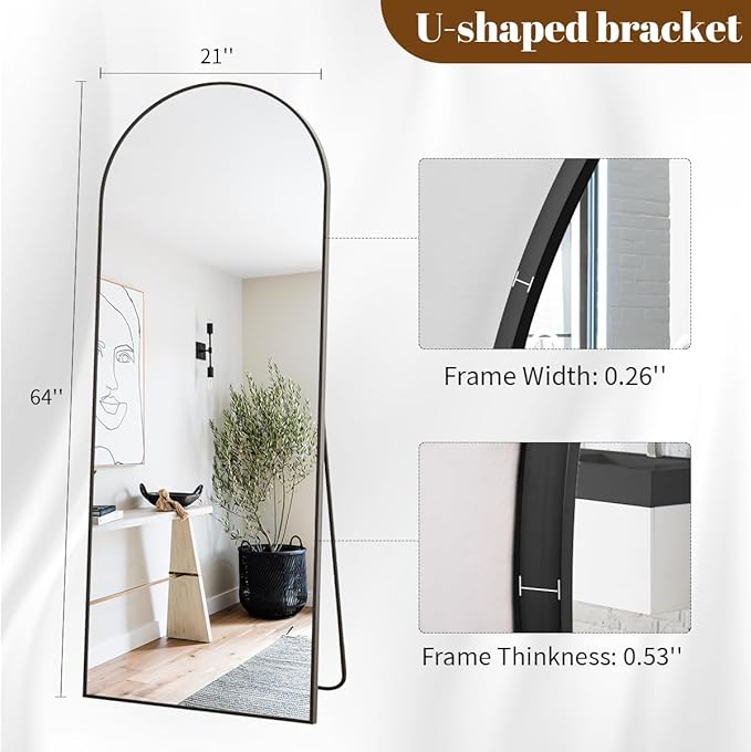 Koonmi Arched Full Length Mirror - Image 4