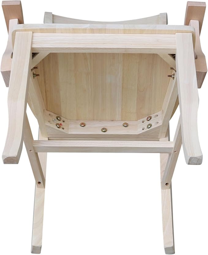 Solid Wood Double X-Back Dining Chair - Image 9