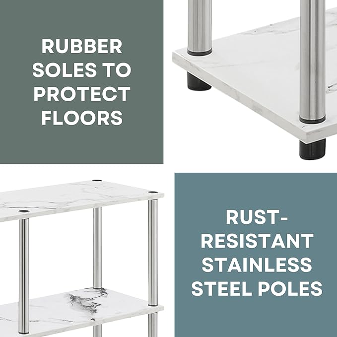 Convenience Concepts Designs2Go No Tools 3 Tier Wide Console Table 42" - Image 10