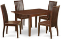 East West Furniture MLIP5-MAH-W 5 Piece Dining Set Includes a Rectangle Dining by EastWestFurniture