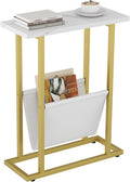Yusong Narrow Side Table for Small Spaces, Small End Table by Yusong