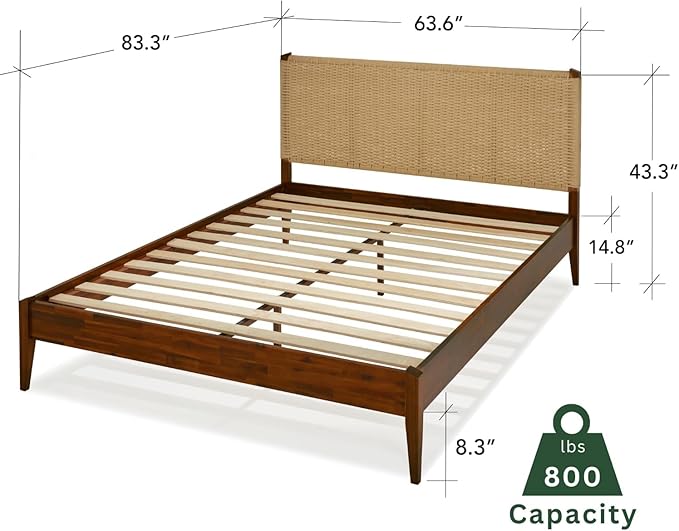 Bme Selina Wood Platform Bed Frame - Image 2
