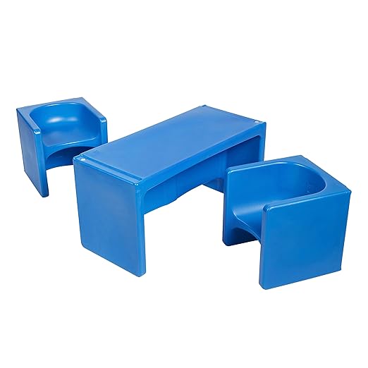 ECR4Kids Tri-Me Table and Cube Chair Set by ECR4Kids