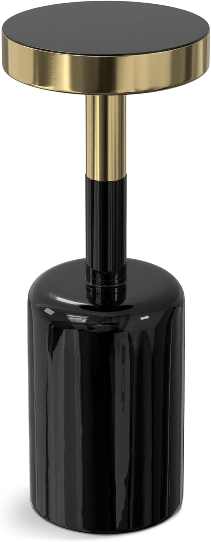 SIMPLIHOME Frannie Modern Contemporary 10 inch Wide Metal Side Table in Gold / by SimpliHome