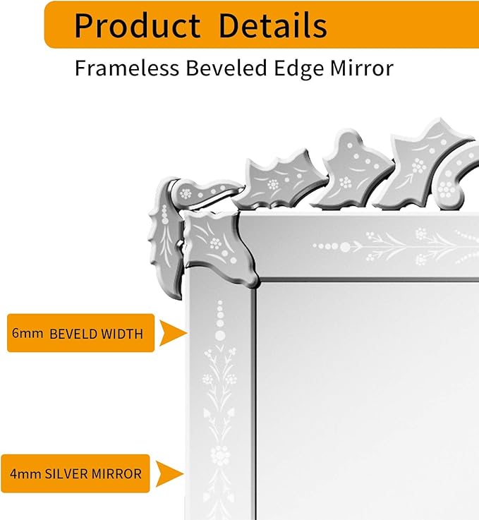 KOHROS Large Decorative Wall Mirrors - Image 4