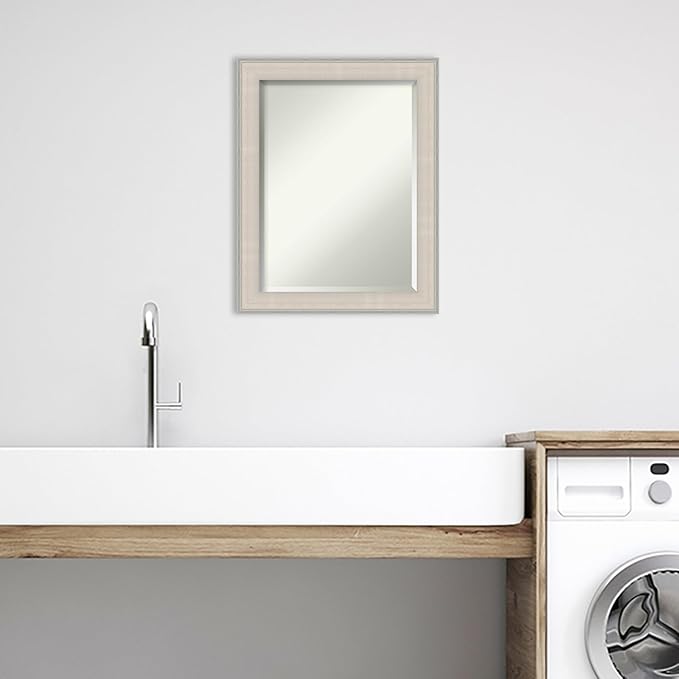 Amanti Art White Bathroom Mirror - Image 5