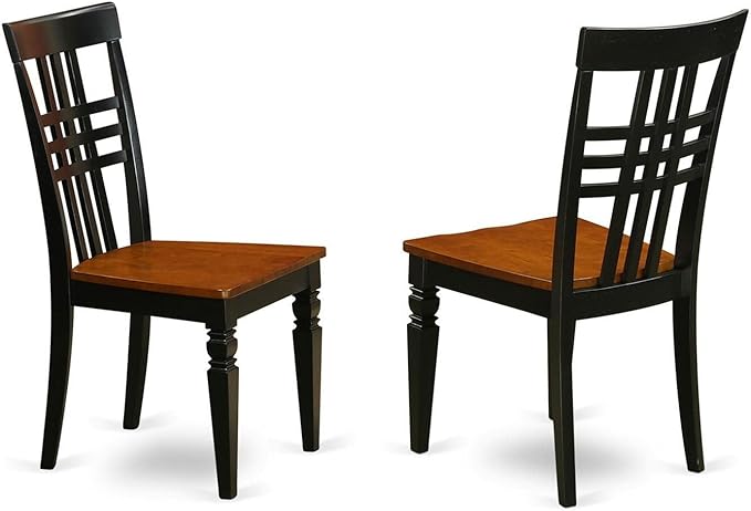 East West Furniture ANLG5-BCH-W 5 Piece Modern Dining Table Set Includes a - Image 3