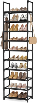 10 Tiers Shoe Rack 20-25 Pairs Large Capacity Tall Shoe Organizer Sturdy Shoe by LANTEFULforTidyingHouse