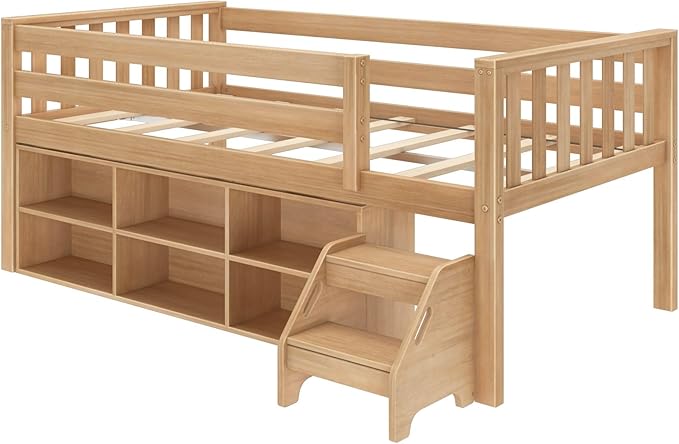 Max & Lily Soren Ultra Low Loft Bed, Twin Bed Frame - Image 4