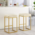 24KF Contemporary Counter Height Bar Stool Set of 2 by WEMARTHOMEDECOR