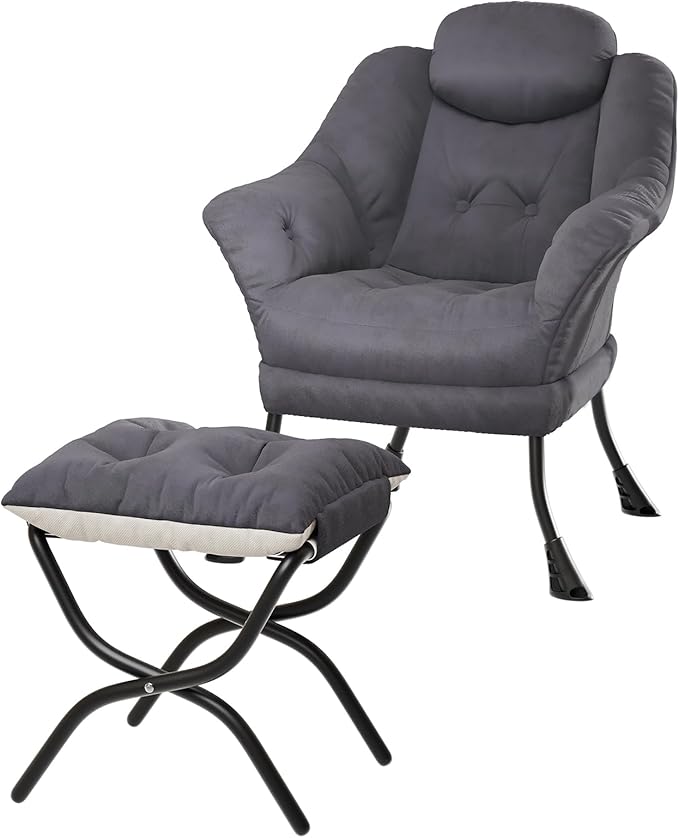 IDEALHOUSE Lazy Chair with Ottoman by IDEALHOUSE