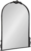 Kate and Laurel Myrcelle Traditional Arched Mirror; 25 x 33; Black; Decorative by KateandLaurel