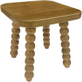 Solid Wooden Footstool 9.3 Inch by Unknown