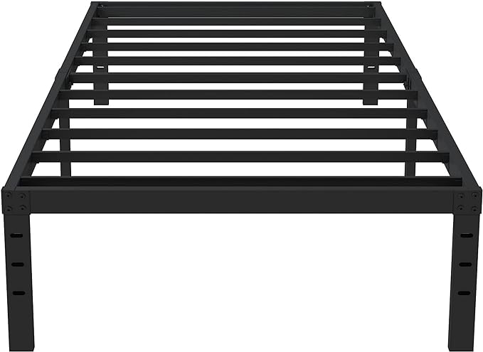 16 Inch Narrow Twin Bed Frame 30x75 No Box Spring Needed, Metal Platform 75x30 - Image 7