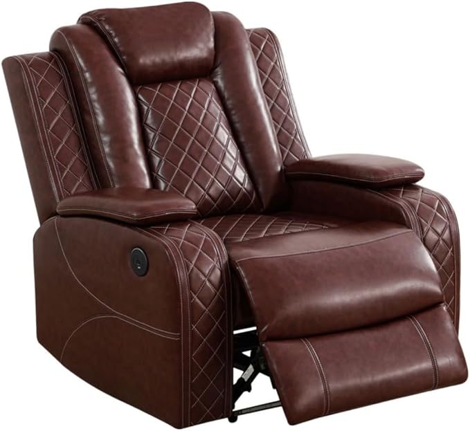 Electric Power Recliner Chair Living Room Furniture, Comfy Wide Lazy Home - Image 3