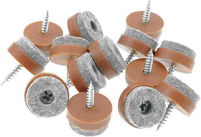 ALIMITOPIA 40pcs Screw-on Furniture Felt Pad Chair Glide Slider Hardwood Floor - Image 3