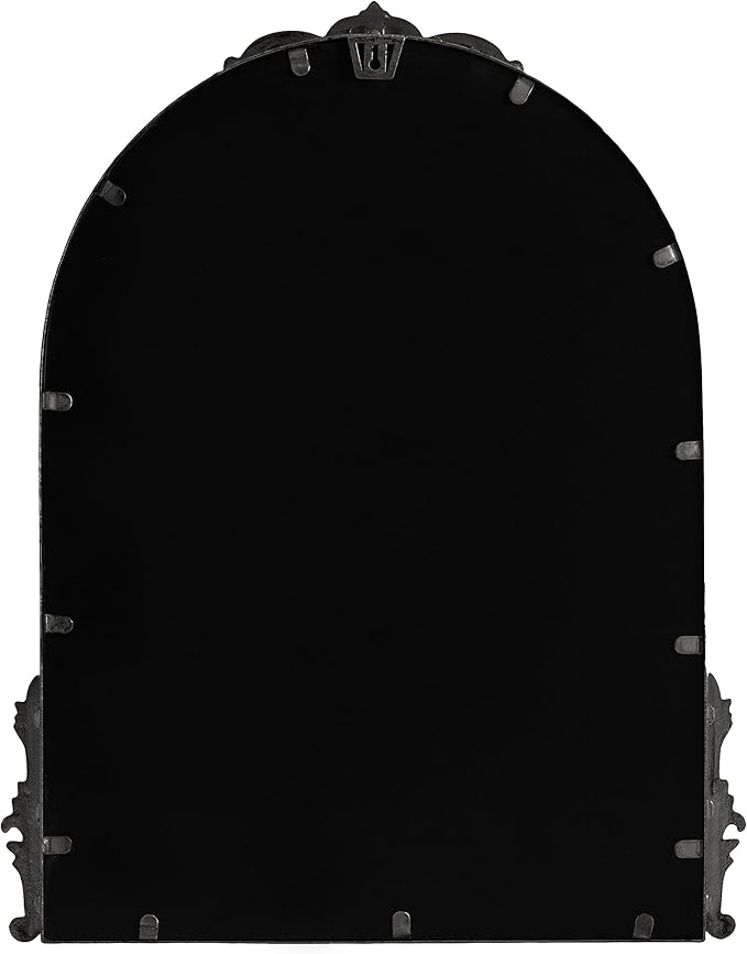 Kate and Laurel Myrcelle Traditional Arched Mirror; 21 x 26; Antique Black; - Image 7