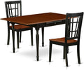 East West Furniture MZNI3-BCH-W 3 Piece Dining Table Set by EastWestFurniture