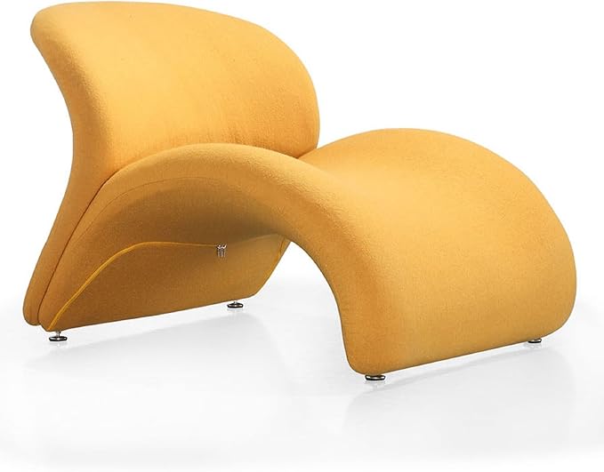 Manhattan Comfort Rosebud Modern Accent Chair Upholstered in Wool Blend - Image 4