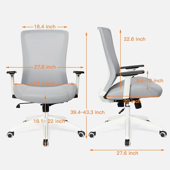 Office Chair, Mesh Desk Chair Executive Computer Chair, 400lbs Big and Tall - Image 3