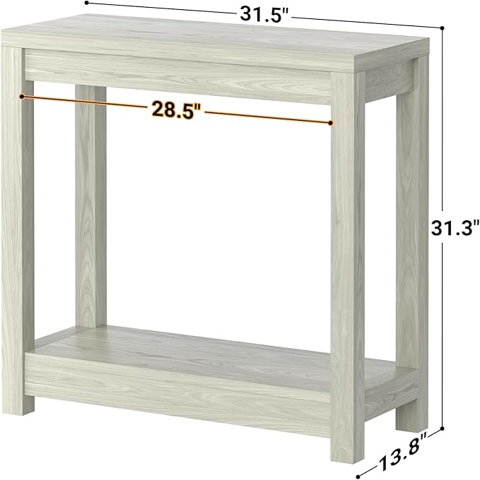 Small Farmhouse Wood Entryway Table Narrow Console Table - Image 3