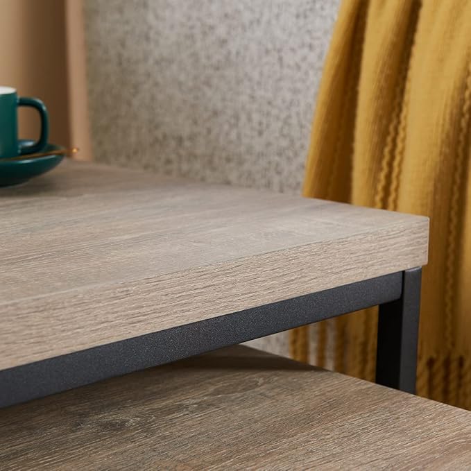 CENSI 20"x20" French Oak Nesting End Side Table, Accent Coffee Table, Square - Image 7