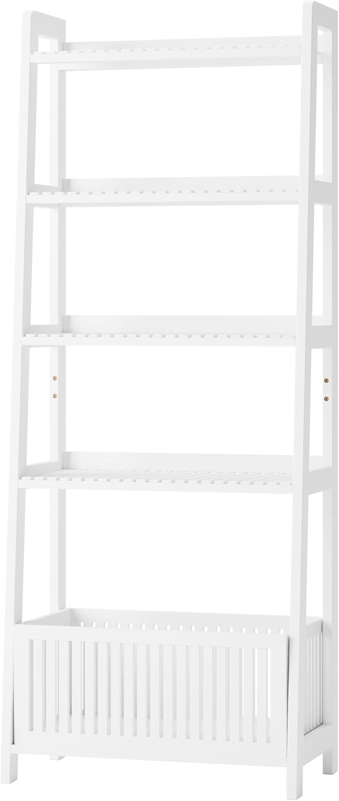Bamjoy Bamboo White Bookshelf - Image 9
