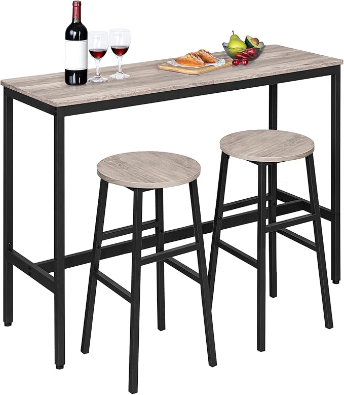 Bar Stools, 28 Inch Kitchen Breakfast Bar Stools, Industrial Stools, Easy - Image 8