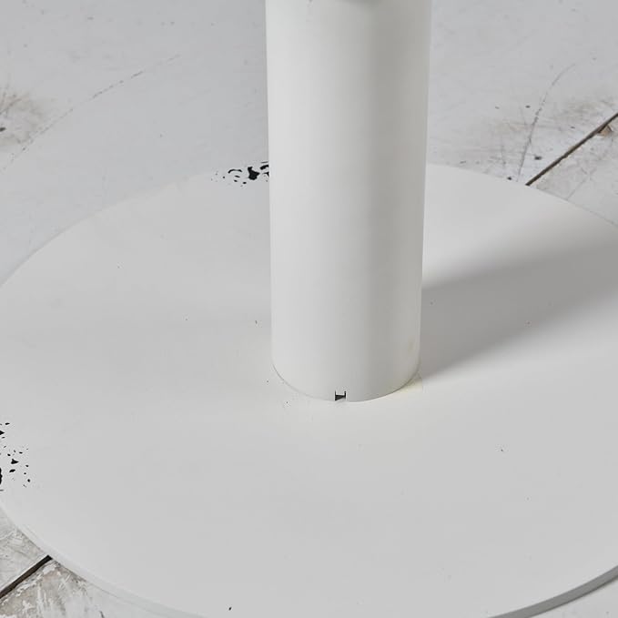 Diwhy Industrial Pub Table 23.6" Iron Round Desktop 37.4" Height Cast Iron Bar - Image 7