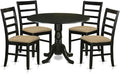 East West Furniture DLPF5-BLK-C 5 Piece Dining Table Set by EastWestFurniture