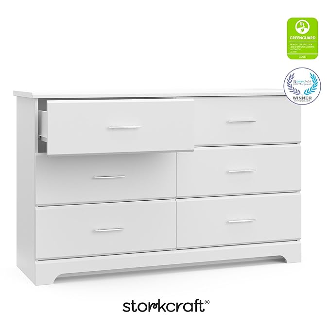 Storkcraft Brookside 6 Drawer Double Dresser – GREENGUARD Gold Certified - Image 7