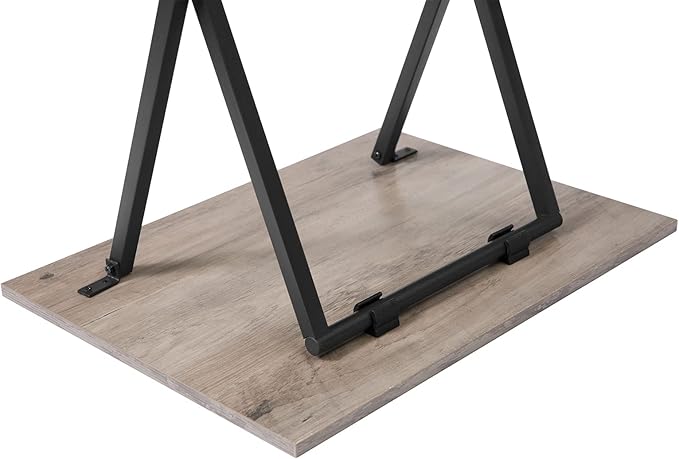 HOOBRO Folding TV Tray Tables, Industrial Side Table - Image 9