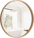 HOMECOOKIN Round Wood Mirror, Living Room by HOMECOOKIN